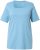 Ulla Popken Essential Square Neck Stretch Tee Light Teal - Trička - 