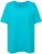 Ulla Popken Essential Square Neck Stretch Tee Deep Aqua - Trička - 