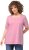 Ulla Popken Essential Square Neck Stretch Tee Light Pink - Trička - 