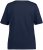 Ulla Popken Double Layer Rounded V-Neck Slim Fit Tee Navy Blue - Trička - 
