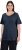 Ulla Popken Double Layer Rounded V-Neck Slim Fit Tee Navy Blue - Trička - 