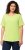 Ulla Popken Double Layer Rounded V-Neck Slim Fit Tee Lime Green - Trička - 