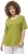 Ulla Popken Double Layer Rounded V-Neck Slim Fit Tee Apple Green - Trička - 