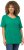 Ulla Popken Double Layer Rounded V-Neck Slim Fit Tee Emerald - Trička - 