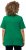 Ulla Popken Double Layer Rounded V-Neck Slim Fit Tee Green Emerald - Trička - 
