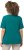 Ulla Popken Double Layer Rounded V-Neck Slim Fit Tee Dark Emerald - Trička - 