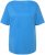 Ulla Popken Double Layer Rounded V-Neck Slim Fit Tee Sky Blue - Trička - 