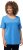 Ulla Popken Double Layer Rounded V-Neck Slim Fit Tee Sky Blue - Trička - 