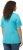 Ulla Popken Double Layer Rounded V-Neck Slim Fit Tee Deep Aqua - Trička - 
