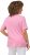 Ulla Popken Double Layer Rounded V-Neck Slim Fit Tee Light Pink - Trička - 