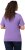 Ulla Popken Double Layer Rounded V-Neck Slim Fit Tee Pale Lilac - Trička - 