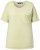 Ulla Popken Cold Dye Ruffle Edge Pocket Tee Pistachio - Trička - 