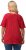Ulla Popken Cold Dye Ruffle Edge Pocket Tee Salsa - Trička - 