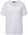 Ulla Popken Textured Striped Short Sleeve Tee Snow White - Trička - 