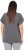 Ulla Popken Wing Sleeve V-Neck Tee Graphite Grey - Trička - 
