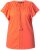 Ulla Popken Wing Sleeve V-Neck Tee Coral Pink - Trička - 