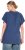 Ulla Popken Wing Sleeve V-Neck Tee Navy - Trička - 
