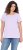 Ulla Popken Ribbed Lettuce Hem Short Sleeve Tee Lavender - Trička - 