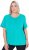 Ulla Popken UPF 50 Quick Drying Tee Turquoise - Trička - 