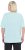 Ulla Popken Antibacterial Short Sleeve Draped Tee Light Turquiose - Trička - 