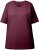 Ulla Popken Basic Round Neck Short Sleeve Relaxed Fit T-Shirt Dark Red - Trička - 