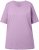 Ulla Popken Basic Round Neck Short Sleeve Relaxed Fit T-Shirt Lavender Pink - Trička - 