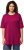 Ulla Popken Basic Round Neck Short Sleeve Relaxed Fit T-Shirt Magnolia Red - Trička - 