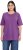 Ulla Popken Basic Round Neck Short Sleeve Relaxed Fit T-Shirt Purple - Trička - 