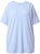 Ulla Popken Basic Round Neck Short Sleeve T-Shirt Light Blue - Trička - 