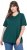 Ulla Popken Eco Cotton Basic T-Shirt 2-Pack Green/White - Trička - 