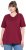 Ulla Popken Eco Cotton Basic T-Shirt 2-Pack Red/Navy - Trička - 