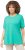 Ulla Popken Essential Round Neck Stretch Tee Turquoise - Trička - 