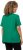 Ulla Popken Essential Round Neck Stretch Tee Emerald Green - Trička - 