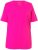 Ulla Popken Essential Round Neck Stretch Tee Magenta Pink - Trička - 