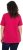 Ulla Popken Essential Round Neck Stretch Tee Dark Raspberry - Trička - 