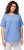 Ulla Popken Essential Round Neck Stretch Tee Cloud Blue - Trička - 