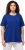 Ulla Popken Essential Round Neck Stretch Tee Cobalt Blue - Trička - 