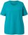 Ulla Popken Essential Round Neck Stretch Tee Teal - Trička - 
