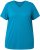 Ulla Popken Functional Antibacterial Finish V-Neck Short Sleeve Knit Top Opal Green - Trička - 