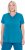 Ulla Popken Functional Antibacterial Finish V-Neck Short Sleeve Knit Top Opal Green - Trička - 
