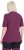 Ulla Popken Quick-Drying Short Sleeve T-Shirt Dark Cherry - Trička - 