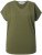 Ulla Popken Oversized studded Acid-washed V-Neck T-shirt Palm Green - Trička - 