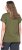 Ulla Popken Oversized studded Acid-washed V-Neck T-shirt Palm Green - Trička - 