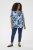 Kaffe Curve Aliana Tunic Blue Flower Animal - Tuniky - 