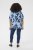 Kaffe Curve Aliana Tunic Blue Flower Animal - Tuniky - 