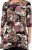 Scandinavian Caramel Flower Petals Tunic Brown - Potištěná trička pro ženy - 