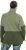 Ulla Popken Two-Tone ZIp Front Pocket Sweatshirt Olive Green - Mikiny & mikiny s kapucí - 