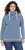 Ulla Popken Striped Turtleneck Neon Detail Sweatshirt Indigo Denim - Mikiny & mikiny s kapucí - 