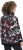 Ulla Popken Ribbon Print Turtleneck Sweatshirt Black - Mikiny & mikiny s kapucí - 