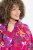 Ulla Popken Ribbon Print Turtleneck Sweatshirt Cherry Red - Mikiny & mikiny s kapucí - Pohodlné mikiny, hoodie a pleteniny
